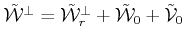 $ \tilde {{\cal{W}}}^\bot=\tilde {{\cal{W}}}_r^\bot + \tilde {{\cal{W}}}_0+ \tilde {{\cal{V}}}_0$