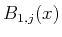 $\displaystyle B_{1,j}(x)$