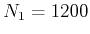 $ N_1=1200$